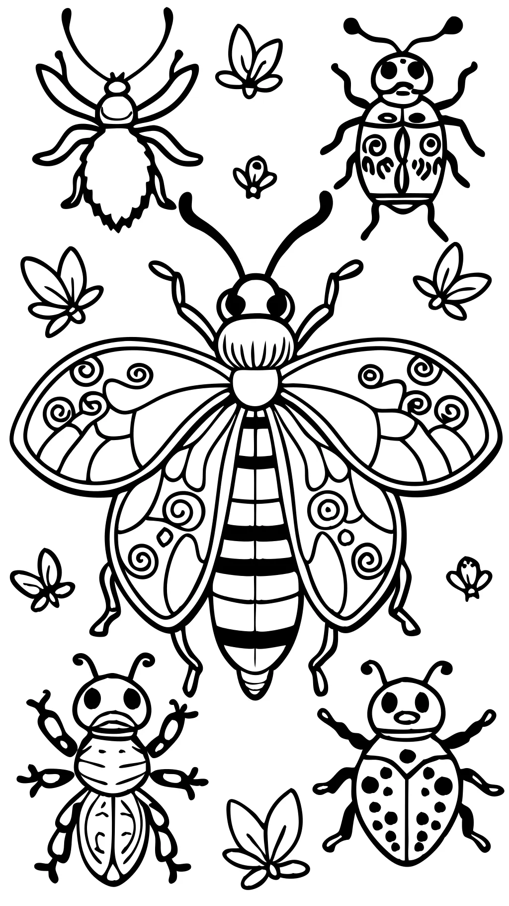 coloriages imprimables insectes